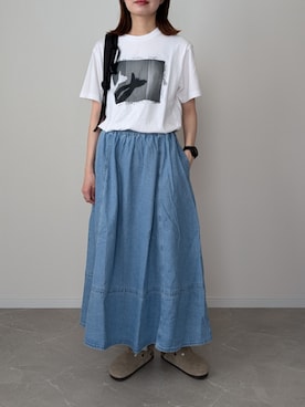 「OMNES（オムネス）のアイテム」を使った、HALさん（レディース・162cm）の夏コーディネート