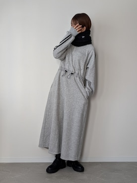 「COURO（コウロ）のアイテム」を使った、HALさん（レディース・162cm）の冬コーディネート