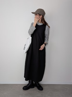 「アイテム（ブーツ）」を使った、HALさん（レディース・162cm）の秋コーディネート