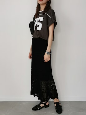 HALさん（レディース・162cm）の夏コーディネート