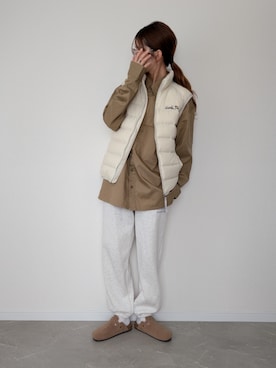 「アイテム（スウェットパンツ）」を使った、HALさん（レディース・162cm）の秋コーディネート