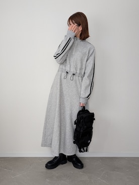 「COURO（コウロ）のアイテム」を使った、HALさん（レディース・162cm）の冬コーディネート