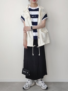 HALさん（レディース・162cm）の夏コーディネート