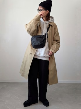 「Clarks（クラークス）のアイテム」を使った、HALさん（レディース・162cm）の冬コーディネート