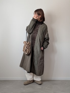 「アイテム（その他アウター）」を使った、HALさん（レディース・162cm）の冬コーディネート