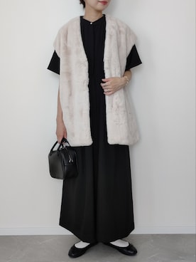 「rectangle（レクタングル）のアイテム（ベスト）」を使った、HALさん（レディース・162cm）の秋コーディネート