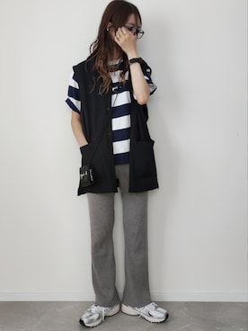 HALさん（レディース・162cm）の夏コーディネート