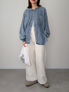 「BIRKENSTOCK（ビルケンシュトック）のアイテム」を使った、HALさん（レディース・162cm）の春コーディネート