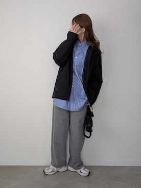 「スウェットパンツ」｜HALさん（レディース・162cm）の秋コーディネート