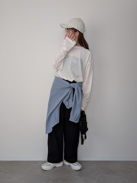 「アイテム（スウェットパンツ）」を使った、HALさん（レディース・162cm）の秋コーディネート