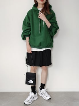 「NEW BALANCE（ニューバランス）の<New Balance (ニューバランス)>ML408 スニーカー（スニーカー）」を使った、HALさん（レディース・162cm）の秋コーディネート