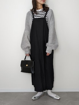 「春服デビュー宣言」｜「アイテム（ワンピース/ドレス）」を使った、HALさん（レディース・162cm）の春コーディネート