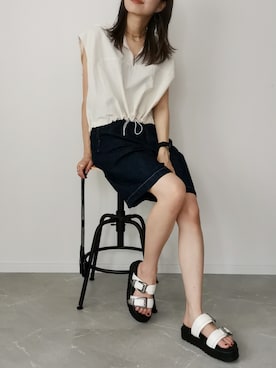 HALさん（レディース・162cm）の夏コーディネート