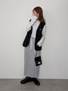 「アイテム（Tシャツ/カットソー）」を使った、HALさん（レディース・162cm）の秋コーディネート