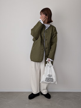 「アイテム（スウェットパンツ）」を使った、HALさん（レディース・162cm）の秋コーディネート