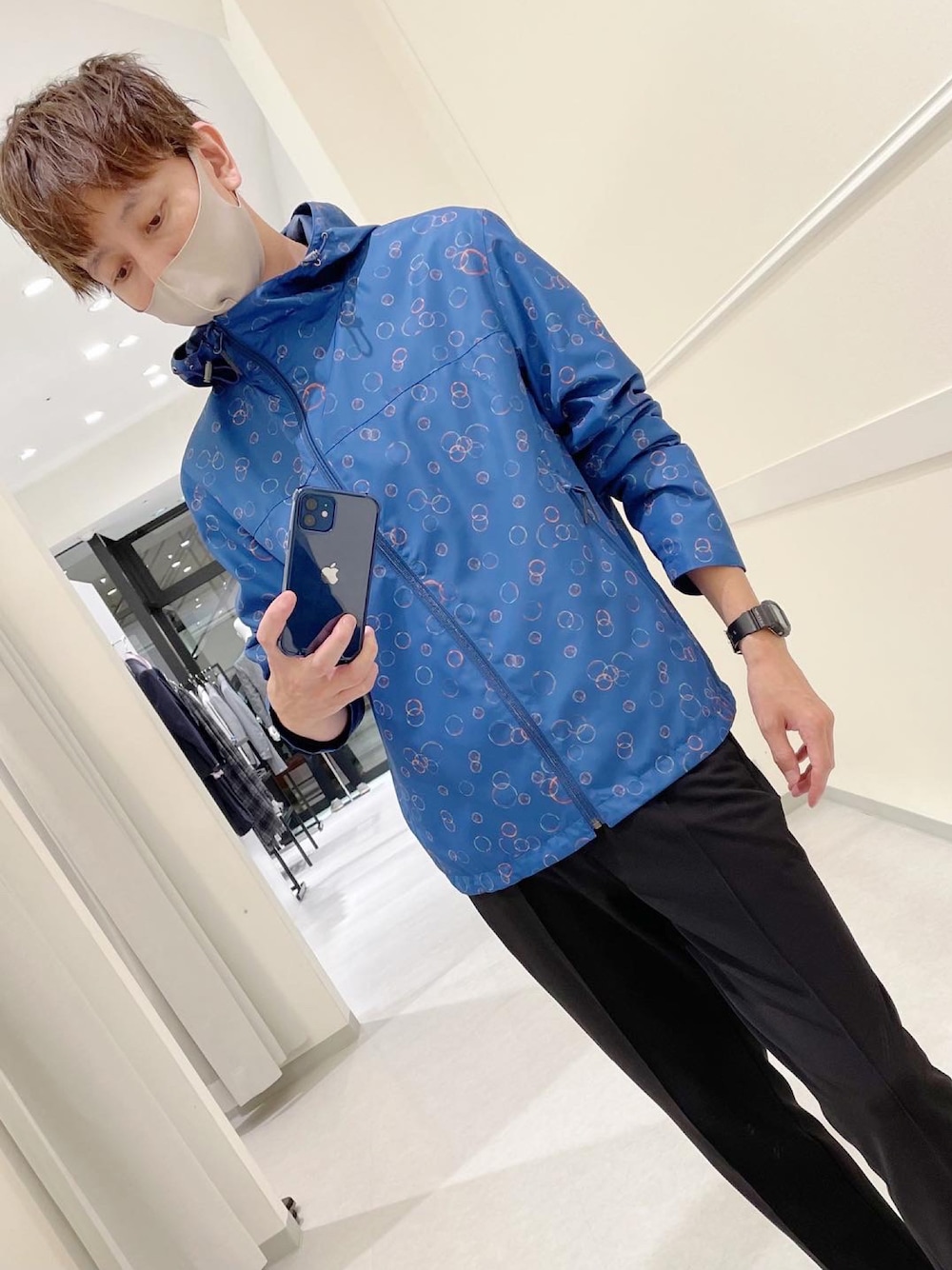 LANVIN en Bleu リバーシブルブルゾン LANVIN en Bleu リバーシブルブルゾン - メルカリ