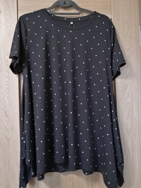 「しまむら（シマムラ）のアイテム（トップス、ブラック系）」を使った、mnさん（レディース・156cm）の春コーディネート