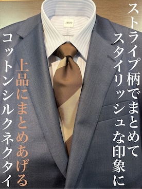 「アイテム（スーツセット、ブルー系）」を使った、Uさん（メンズ・171cm）の春コーディネート
