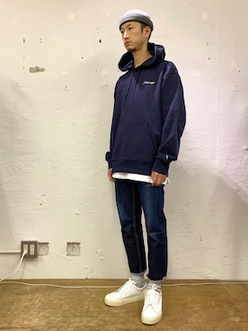 「Saturdays NYC（サタデーズ ニューヨークシティ ）のアイテム（シューズ）」を使った、RYOJIさん（メンズ・174cm）の秋コーディネート