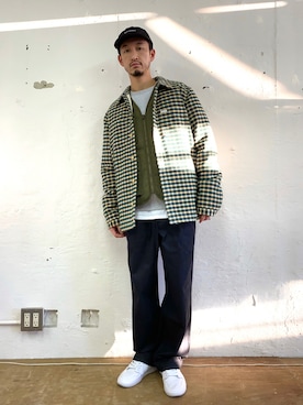 「Saturdays NYC（サタデーズ ニューヨークシティ ）のアイテム（その他アウター）」を使った、RYOJIさん（メンズ・174cm）の冬コーディネート