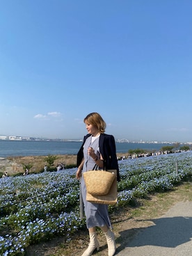 「Hartford（ハートフォード）のアイテム」を使った、miiiiinaさん（レディース・155cm）の春コーディネート