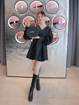 「CHARLES & KEITH（チャールズ & キース）のアイテム」を使った、吉田南歩さん（レディース・161cm）の春コーディネート