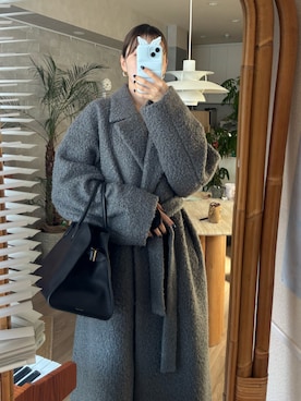 「THE ROW（ザロウ）のアイテム」を使った、吉田南歩さん（レディース・161cm）の冬コーディネート