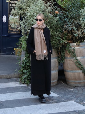 「アイテム（ブーツ）」を使った、吉田南歩さん（レディース・161cm）の秋コーディネート