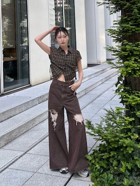 吉田南歩さん（レディース・161cm）の春コーディネート