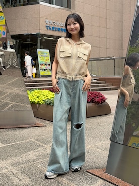 吉田南歩さん(レディース・161cm)の秋コーディネート