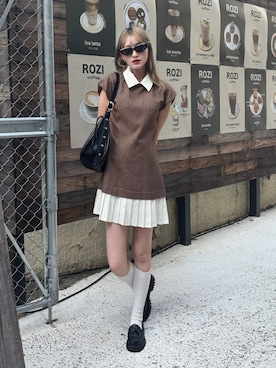 吉田南歩さん（骨格ウェーブ・レディース・161cm）の秋コーディネート