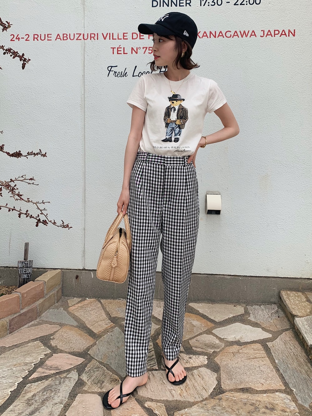 POLO RALPH LAURENのアイテムを使った「ギンガムチェックパンツ」の