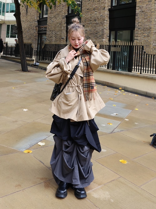 NOTRE emor（ノートルエモア） スカート elan drape skirt : ZOZOTOWN