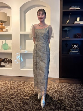 「結婚式」｜吉田南歩さん（レディース・161cm）の秋コーディネート