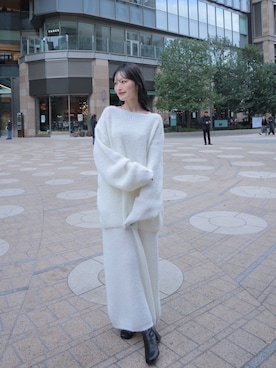 「pomiii（ポミー）のアイテム」を使った、吉田南歩さん（レディース・161cm）の冬コーディネート