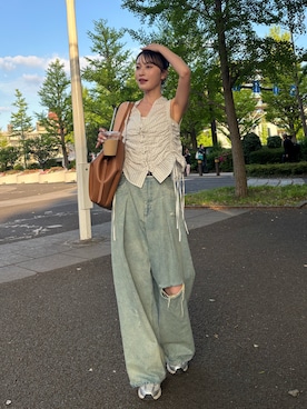 吉田南歩さん（レディース・161cm）の春コーディネート