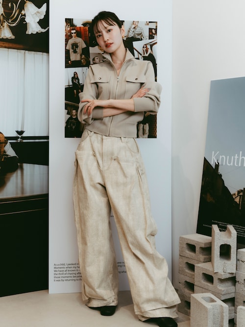 セール】pocket zip up knit（ニット/セーター）｜Knuth Marf