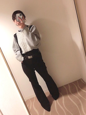 「PUBLIC TOKYO（パブリックトウキョウ）のアイテム（オールインワン・サロペット）」を使った、saayaさん（レディース・160cm）の秋コーディネート