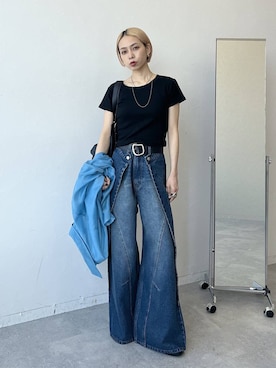 「PAGEBOY（ページボーイ）のアイテム」を使った、meiさん（レディース・154cm）の春コーディネート