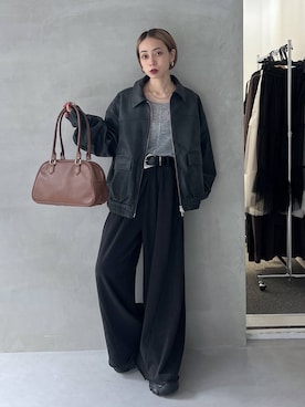 「アイテム（ブルゾン）」を使った、meiさん（レディース・154cm）の夏コーディネート
