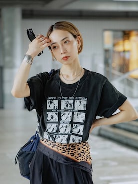 「アイテム（スラックス）」を使った、meiさん（レディース・154cm・30代）の夏コーディネート