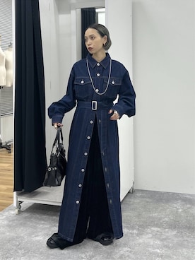 「PAGEBOY（ページボーイ）のアイテム（その他パンツ）」を使った、meiさん（レディース・154cm）の秋コーディネート