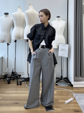 「PAGEBOY（ページボーイ）のアイテム（パンツ）」を使った、meiさん（レディース・154cm）の春コーディネート