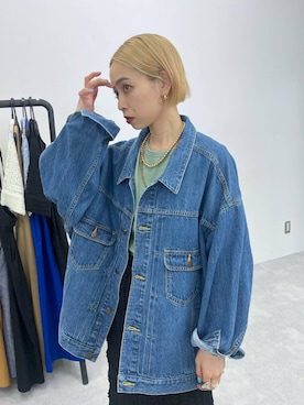 「natural by clip_studio CLIP」｜「アイテム（デニムジャケット）」を使った、meiさん（レディース・154cm）の春コーディネート