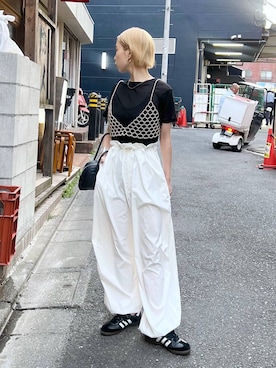 「アイテム（その他トップス）」を使った、meiさん（レディース・154cm・20代）の春コーディネート