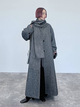 「アイテム（スリッポン）」を使った、meiさん（レディース・154cm・30代）の冬コーディネート