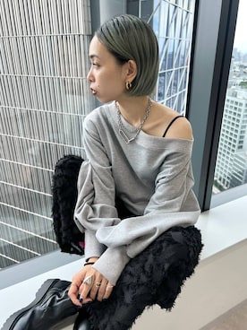 「アイテム（スウェット）」を使った、meiさん（レディース・154cm・20代）の秋コーディネート