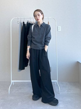 「JEANASIS（ジーナシス）のランダムアウトソールスニーカー/968688（スニーカー）」を使った、meiさん（レディース・154cm）の秋コーディネート