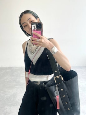 「アイテム（その他トップス）」を使った、meiさん（レディース・154cm・20代）の夏コーディネート