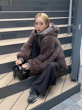 「アイテム（ブルゾン）」を使った、meiさん（レディース・154cm・30代）の秋コーディネート